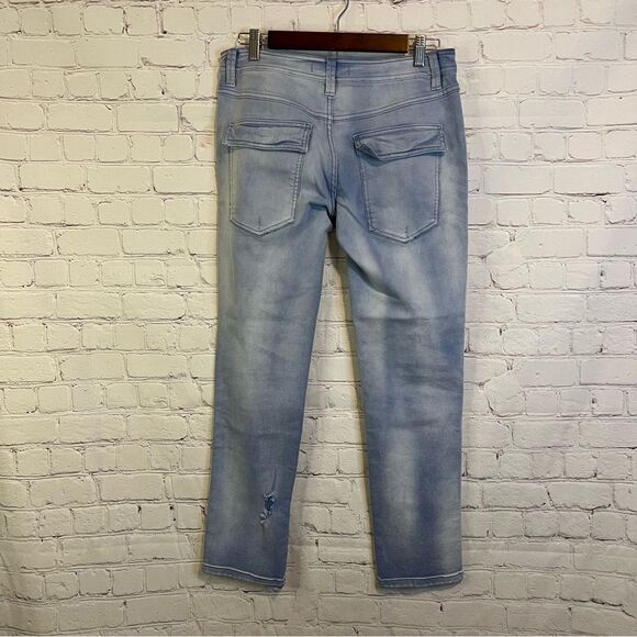 Free People Ripped Jeans Straight Leg size 2 - Picture 5 of 8